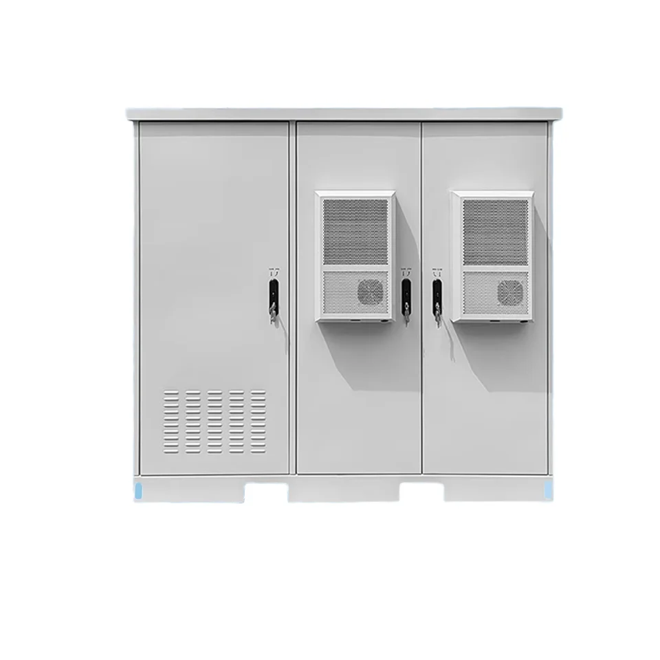 Customizable 5G Outdoor Aluminum Steel Three-Compartment Battery Cabinet IP55 Electronics Instrument Enclosure Stainless Steel-boxintelecom