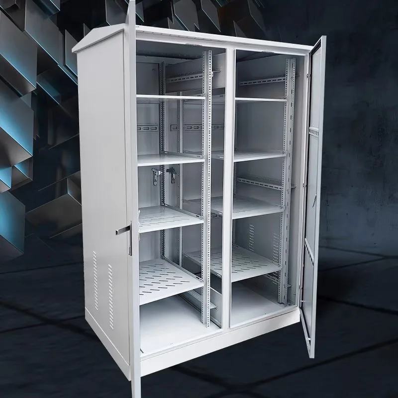 Customized Outdoor IP55 Integrated Network Communication Cabinet 2.0mm Cold-Rolled Steel Electronics Instrument Enclosures New-boxintelecom
