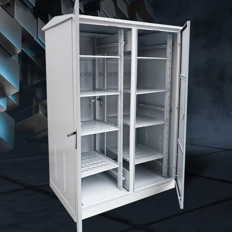 Customized Outdoor IP55 Integrated Network Communication Cabinet 2.0mm Cold-Rolled Steel Electronics Instrument Enclosures New-boxintelecom
