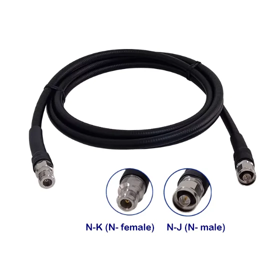 3m RF Jumper Cable N Male to N Female 1/2" Super Flexible Coaxial Cable Low PIM 50Ω