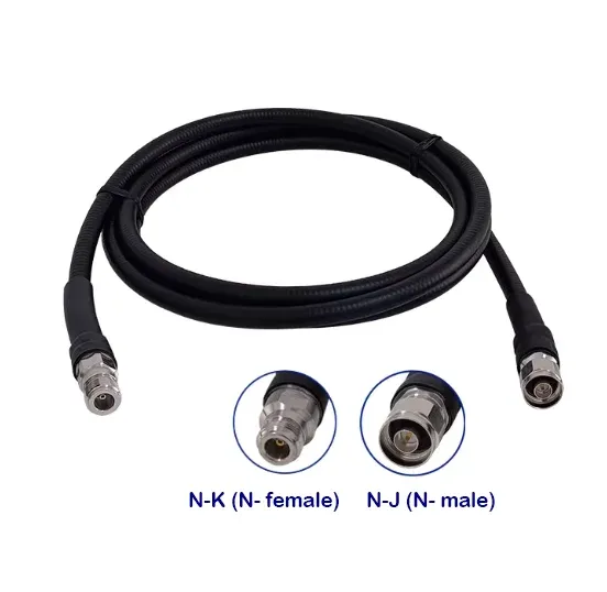 3m RF Jumper Cable N Male to N Female 1/2" Super Flexible Coaxial Cable Low PIM 50Ω