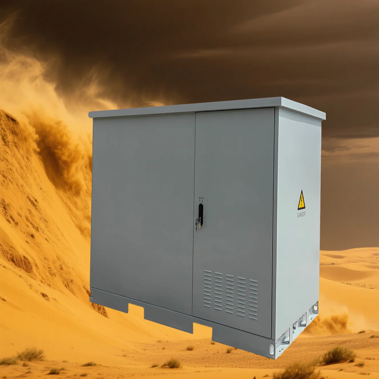 Customized IP55 Outdoor Steel Enclosure 5G Electronic Instrument Shell Three Rooms Battery Cabinet for Electronics Instruments-boxintelecom