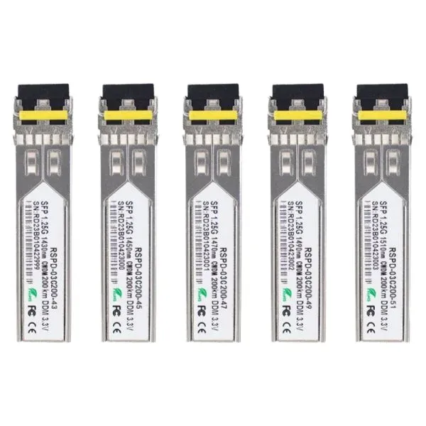 1.25G DWDM SFP Transceiver LC Duplex 100GHz ITU Grid C Band Optical Module with DDM for Gi