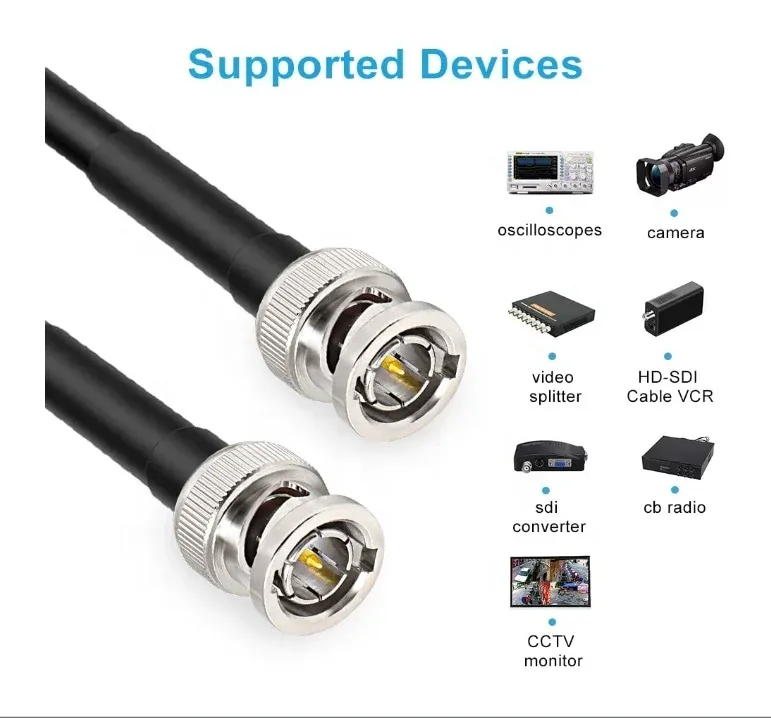 Sdi Cables Coaxial 3G 12G Hd Sdi Cable 6G 10M 20M 15M 50M 100M 4K Rg6 Flexible Fiber Optic Equipment-boxintelecom