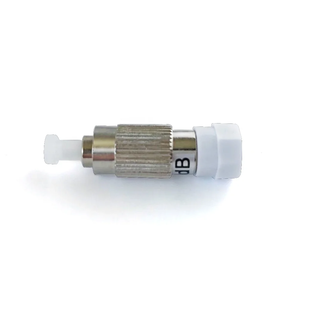 Metal Build Out Fiber Optic Attenuator Male to Female 0dB 1310 1550nm Plug-In Fixed Type FC UPC-boxintelecom