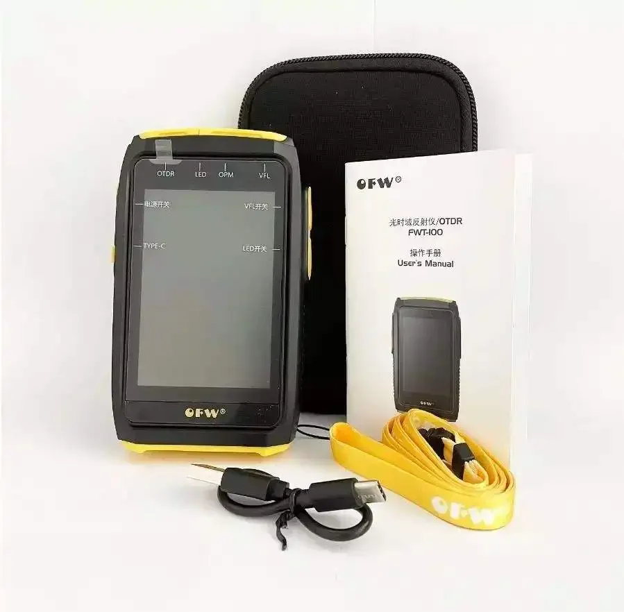 New Mini OTDR FWT-100 Active 1550nm 20dB Optical Fiber Reflectometer SC Fiber Tester FTTH 