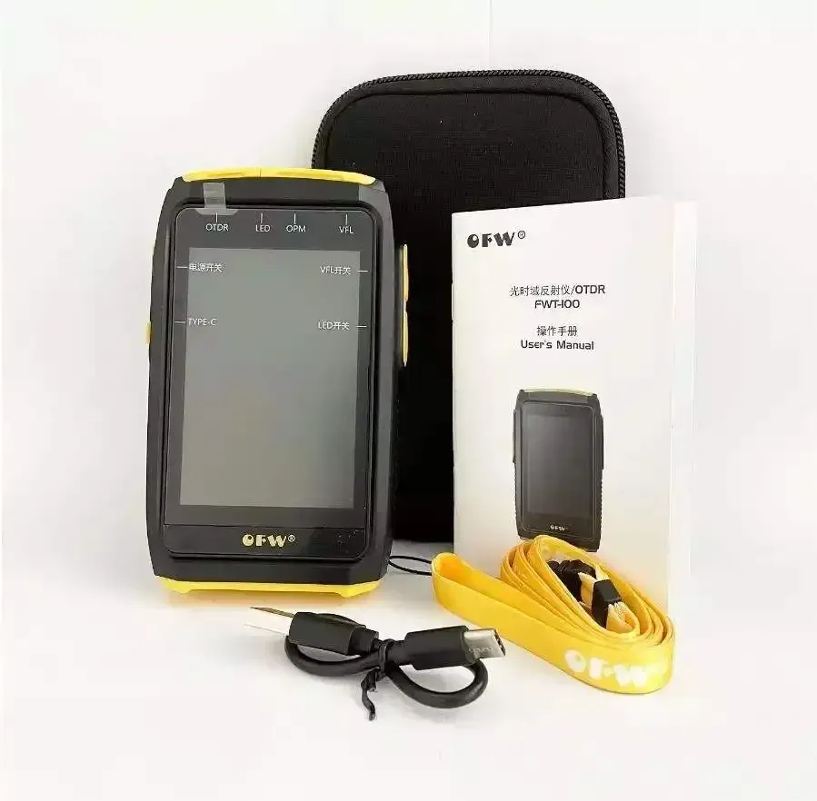 New Mini OTDR FWT-100 Active 1550nm 20dB Optical Fiber Reflectometer SC Fiber Tester FTTH 