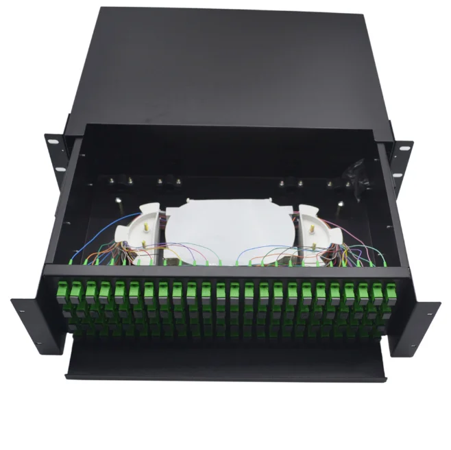 Steel SC Fiber Optic Joint Box 288 Port Drawer-Type Patch Panel, Cold-Rolled Steel ODF for
