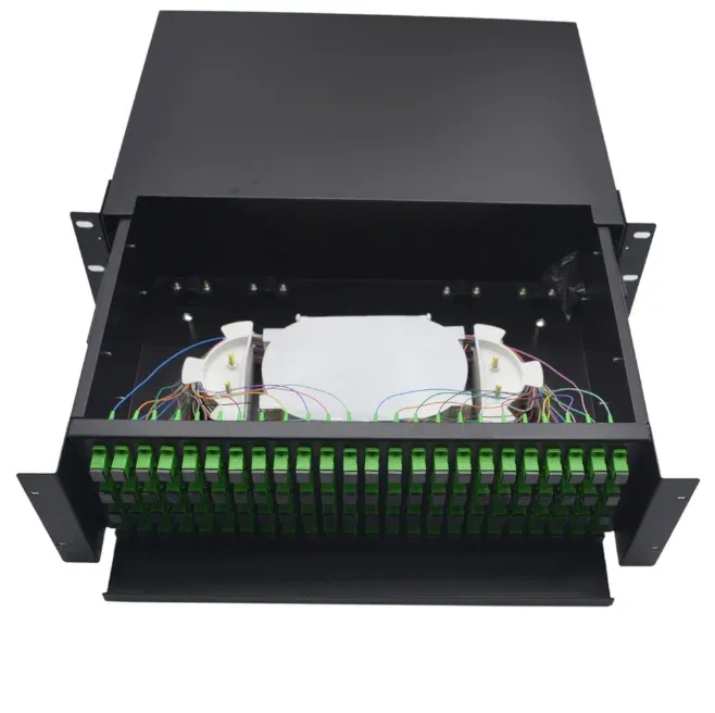 Steel SC Fiber Optic Joint Box 288 Port Drawer-Type Patch Panel, Cold-Rolled Steel ODF for