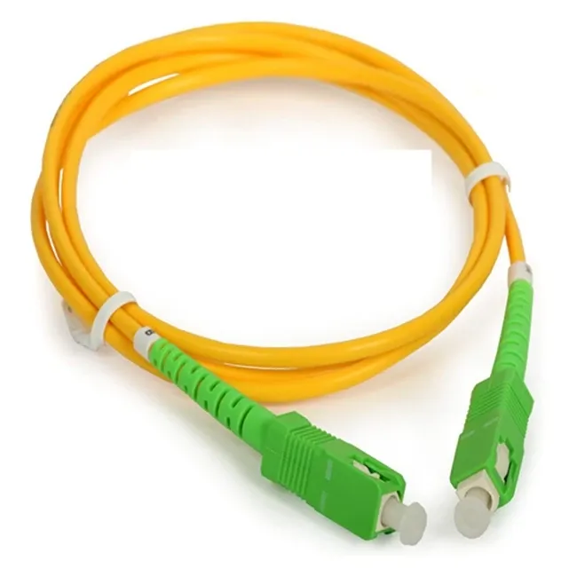 APTfactory Sm Sx  2.0mm 3.0mm G652d Ftth Patchcord 1.5m 2m  3m Yellow Optic Fiber Cable Jumper  sc Upc Patch cord Fiber Optic-boxintelecom