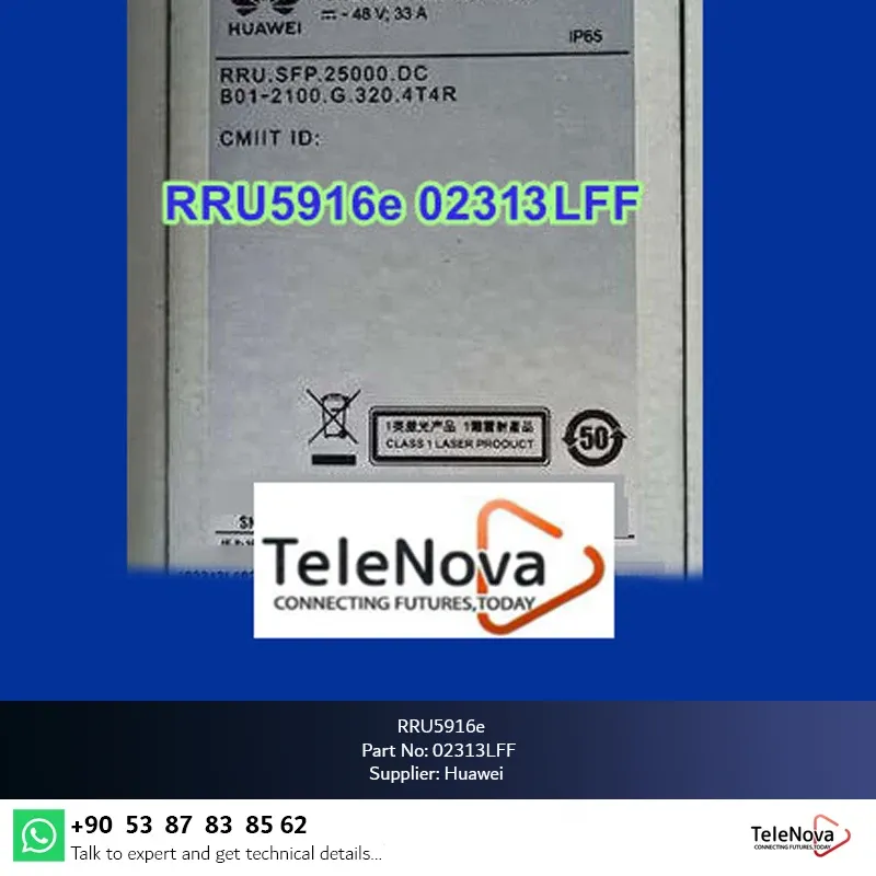 RRU5916e 02313LFF 4T4R 320W B1 2100MHz Telecom Parts Radio Remote Unit