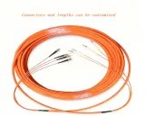 2,4,6, 8,12 Core Multi-Mode Fiber Optic Patch Cable ST-LC to LC/SC/FC Connectors, Bundle F