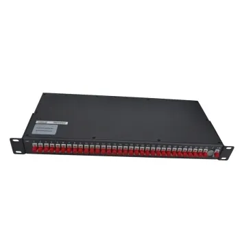 1U Rack Mount DWDM MUX DEMUX Module 40CH 100GHz 0.8nm AAWG Technology Fiber Optic Patch Panel LC UPC Duplex Dust Cap 4G POE WIFI-boxintelecom