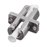 Single-Mode LC Fiber Adapter Metal Flange Single-Core Telecom Grade Coupler