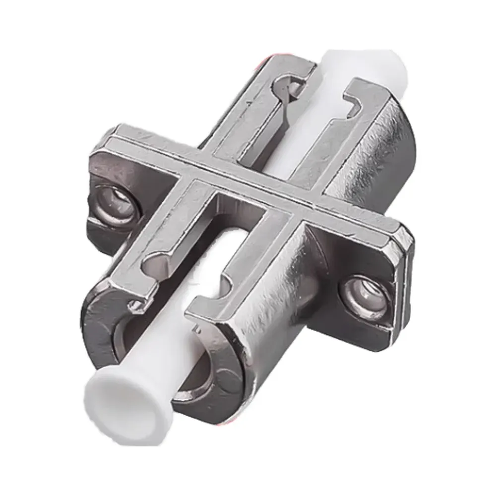 Single-Mode LC Fiber Adapter Metal Flange Single-Core Telecom Grade Coupler