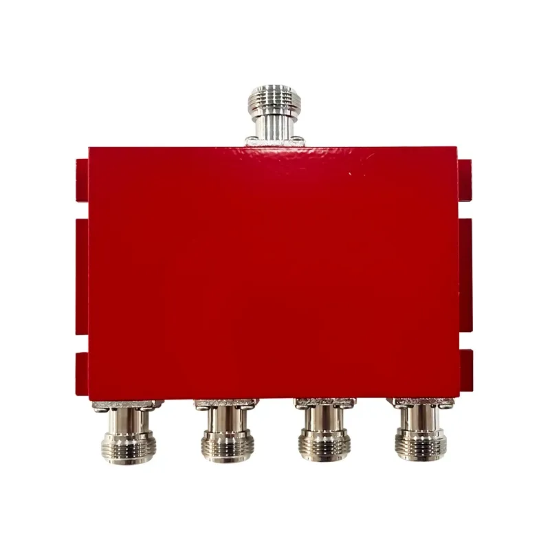 UHF 450-512MHz rf 4 way power splitter  N type power divider for BDA