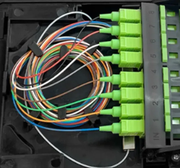 8-Port IP65 Waterproof Fiber Optic Termination Box for FTTx Outdoor Drop Cable, ABS Wall or Pole Mounted Distribution Enclosure-boxintelecom