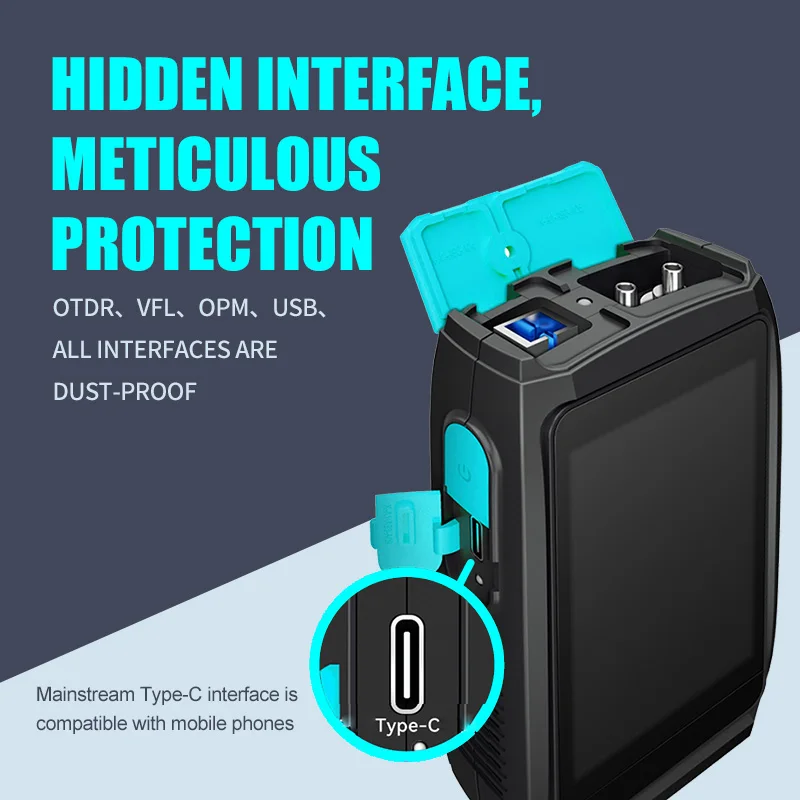 5 in One  2024 New Smart Mini OTDR 1310 1550nm with VFL/OPM/OLS Touch Screen OTDR Optical Time Domain Reflectometer Mini Otdr-boxintelecom