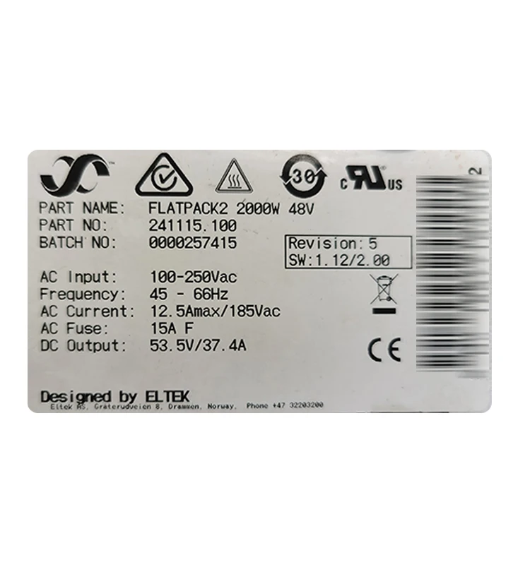 eltek flatpack2 3000 rectifier system telecom power rectifier module Network Communication Equipment flatpack2 eltek-boxintelecom