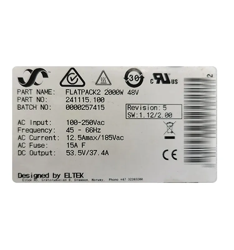 eltek flatpack2 3000 rectifier system telecom power rectifier module Network Communication Equipment flatpack2 eltek-boxintelecom