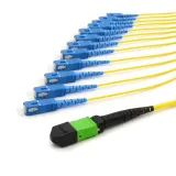 12-Core MPO SC/UPC/APC Wi-Fi Fiber Optic Fanout Patch Cord G657A2 1x12 Breakout Cable Data