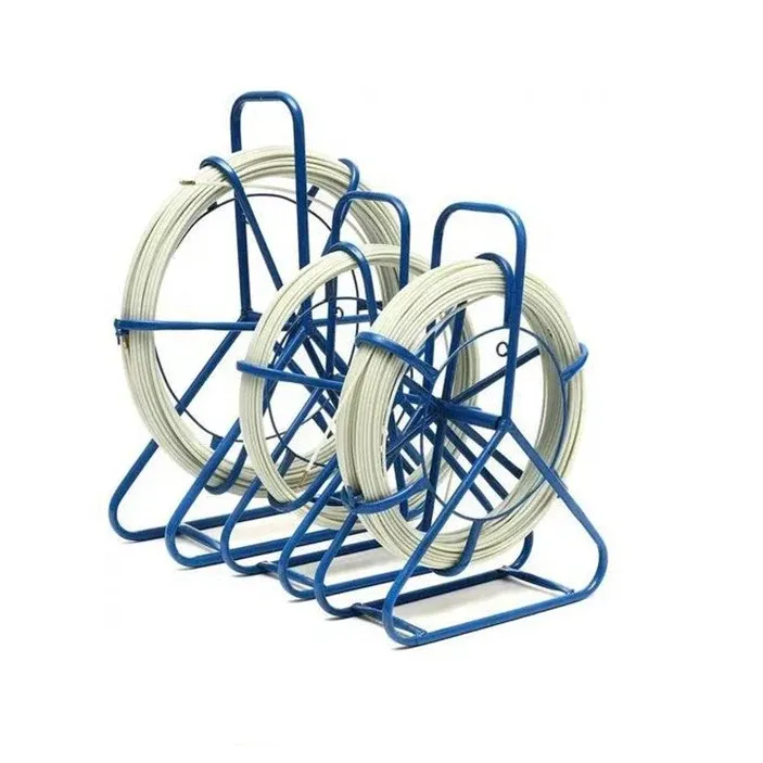 Ultimate Sales Package Fiberglass Cable Push-Pull Duct Rodder Kit with Frame Wheel for 4G 