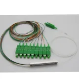 APT Factory Price 1*9 1:9 1x9 Mini  Fiber Optic FTTH Unbalanced Hybrid 1x8 PLC Splitter wi