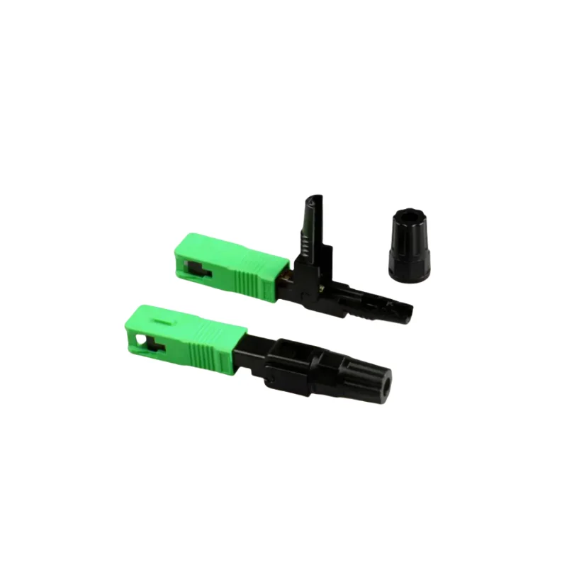 SC APC Fast Fiber Optic Quick Connectors Reusable Connectors Adapter Embedded 55mm Single Mode Fiber-boxintelecom