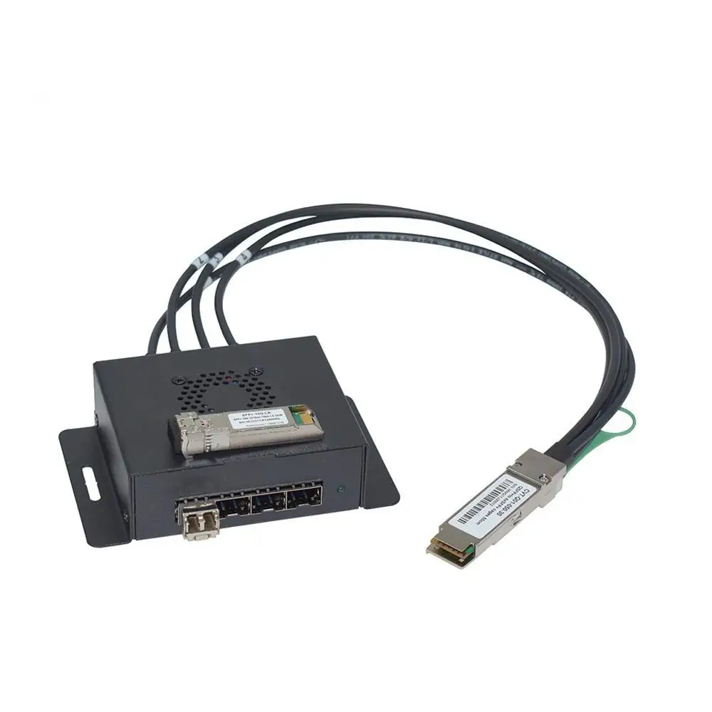 40G QSFP+ Extender to SFP+ Adapter Module Box Breakout to SFP+ Cage qsfp to qsfp cage with eeprom on the cage side-boxintelecom