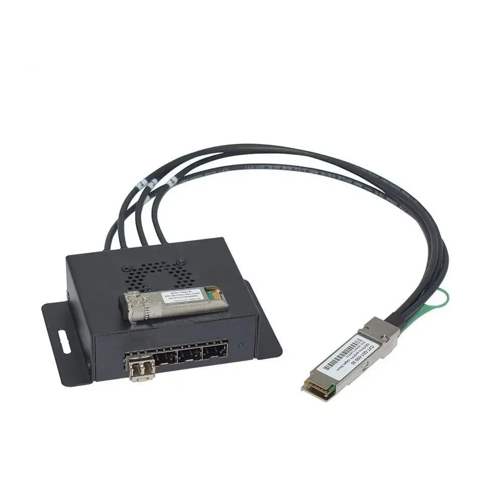 40G QSFP+ Extender to SFP+ Adapter Module Box Breakout to SFP+ Cage qsfp to qsfp cage with eeprom on the cage side-boxintelecom