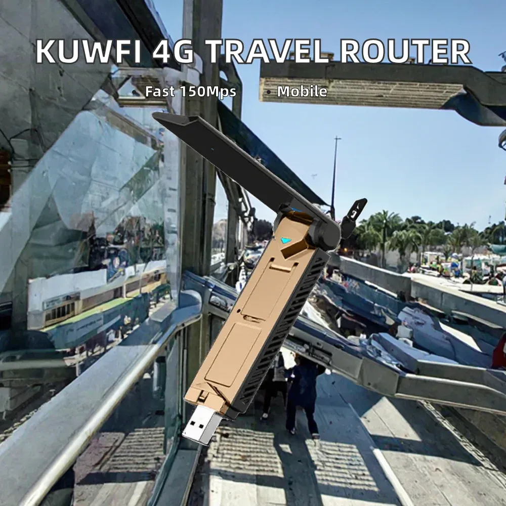 For 10-Device Hotspot Sharing Firewall New 4G 2.4G 150Mbps Portable Wireless USB Router for Travel Use-boxintelecom