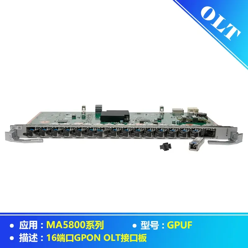 GPUF 16-Port GPON Interface Card with SFP Module C+ C++ for MA5800 OLT FTTH Network Use H901 H902 Service Board-boxintelecom