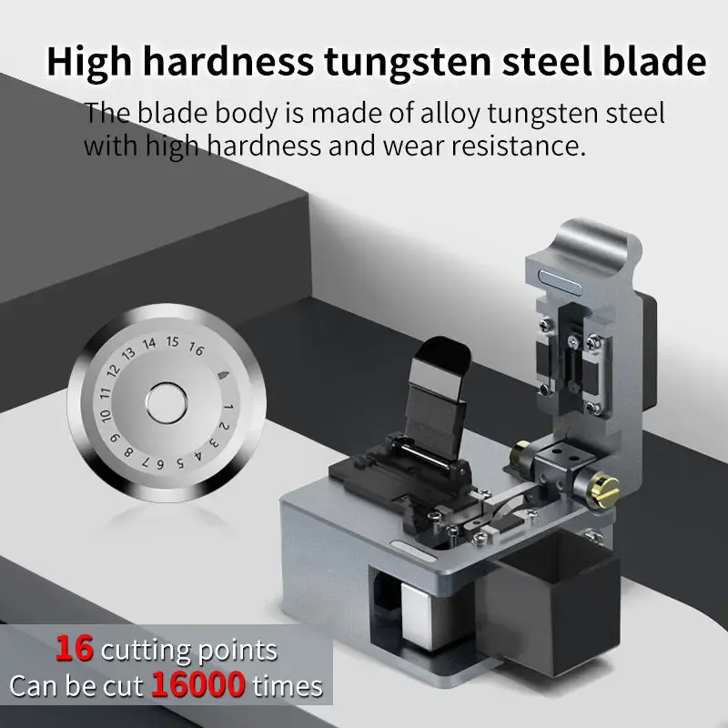 GUAGNYAN Q1 Fiber Optic Cutter Optical Fiber Clever Cutter FTTH Fiber Optic Cleaver Tool