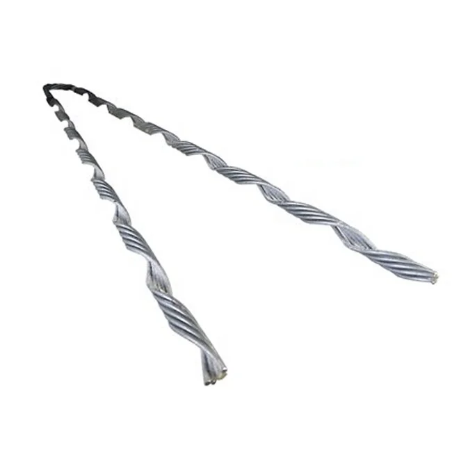 Adss Cable GALVANIZED Steel Wire GUY GRIP 1/7 3/6 GUY Grip Dead End7/1.6mmPOWER FITTINGS  