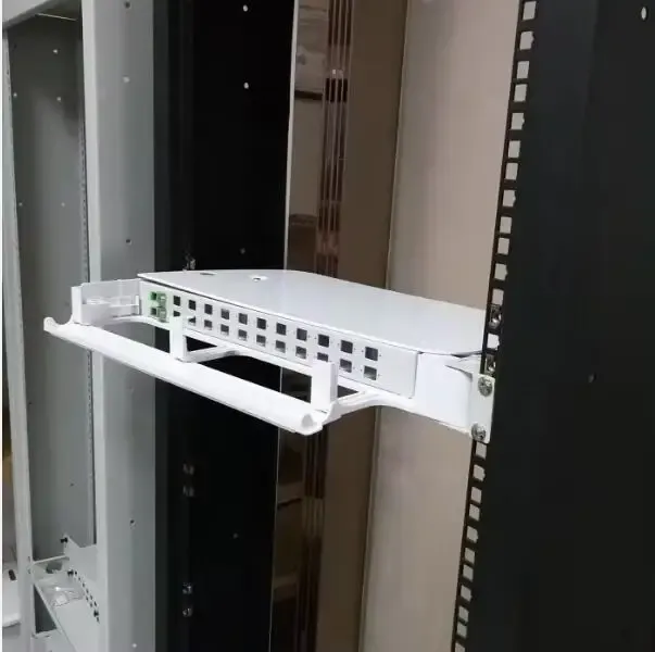 Rotary 24-Port Fiber Optic Patch Panel ODF Distribution Frame SC FC LC ST Connectors FTTH 