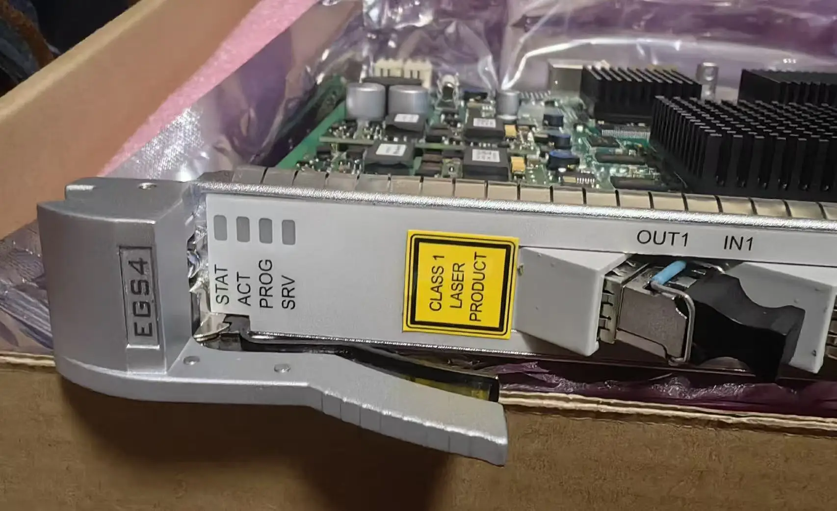 SSN4EGS40114 EGS4 4-port Gigabit Ethernet Switching Processing Board(1000BASE-T(RJ45)SFP) 03057147 for OSN 3500 7500-boxintelecom