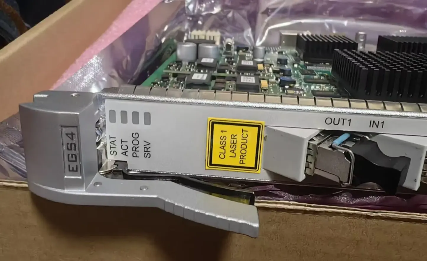 SSN4EGS40114 EGS4 4-port Gigabit Ethernet Switching Processing Board(1000BASE-T(RJ45)SFP) 03057147 for OSN 3500 7500-boxintelecom