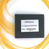 Black ABS 4CH BIDI CWDM Mux Demux System 5G 1470-1610nm Wavelength Yellow SC/APC Connector