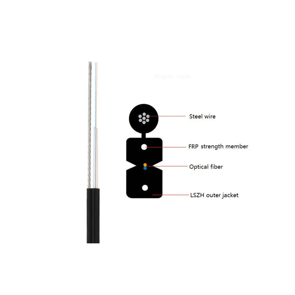Factory Wholesale Price Fiber Cable 1 Core Single Mode Gjxh Outdoor 2 Core GJYXFCH G652D G657A1 G657A1A2 Indoor Optic Drop Cable-boxintelecom