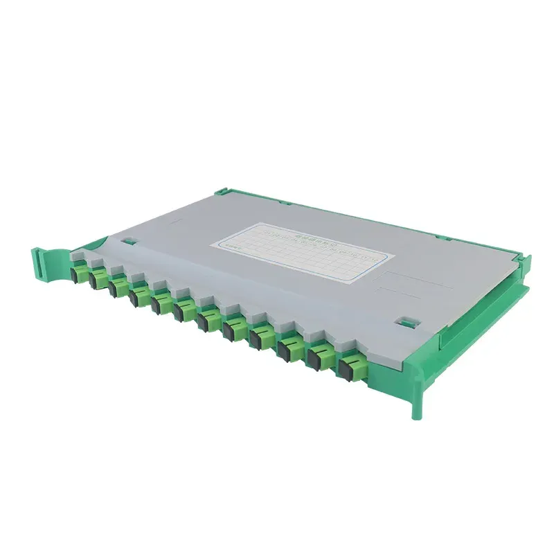 SC/APC 12-Core Integrated ODF Splicing Tray - Broadcast Grade Fiber Fusion Tray with Full 