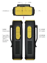 MINi OFW OTDR Active Fiber Live Test 1550nm 20dB Fiber Optic Reflectometer Touch Screen VF