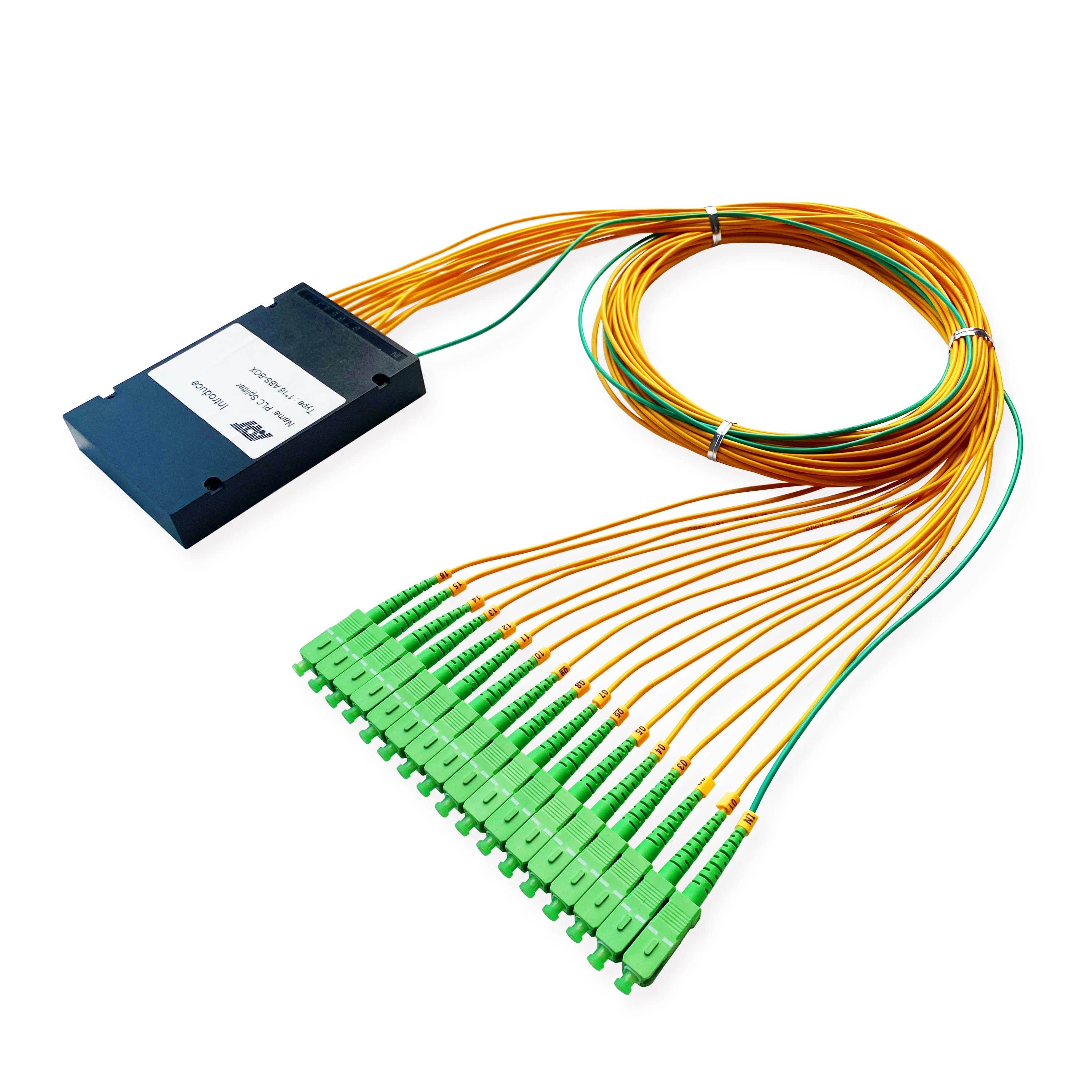 APT/OEM High Quality Ftth PLC 1X16 Splitter ABS Box SC APC Connectors  1*16 Box Type Optic