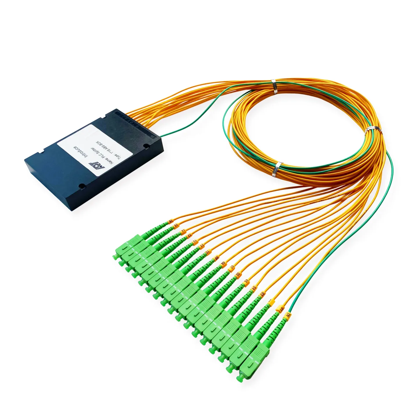 APT/OEM High Quality Ftth PLC 1X16 Splitter ABS Box SC APC Connectors  1*16 Box Type Optic