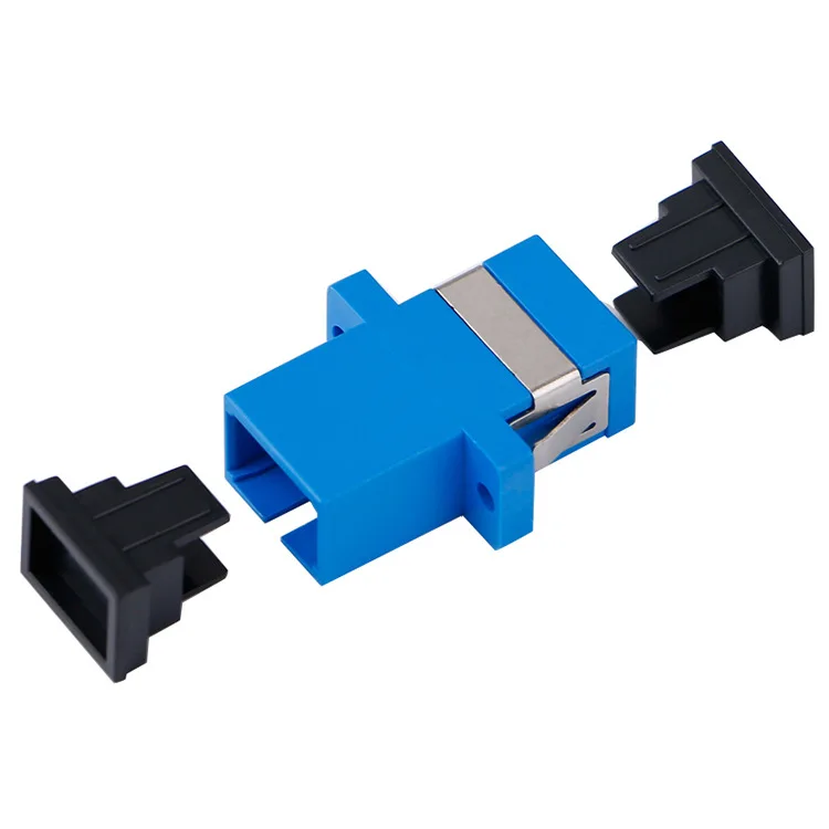 Telecom Grade Simplex Single Mode Fiber Optic Coupler SC Flange Adapter for SC-SC Connecto