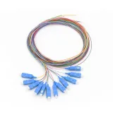 Fiber Optic Bundle Pigtail SCUPC Connector 12 Color 0.9mm SM FTTH Pigtail