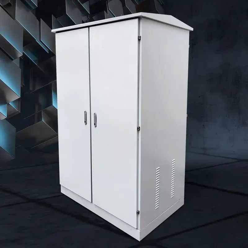 Customized Outdoor IP55 Integrated Network Communication Cabinet 2.0mm Cold-Rolled Steel Electronics Instrument Enclosures New-boxintelecom