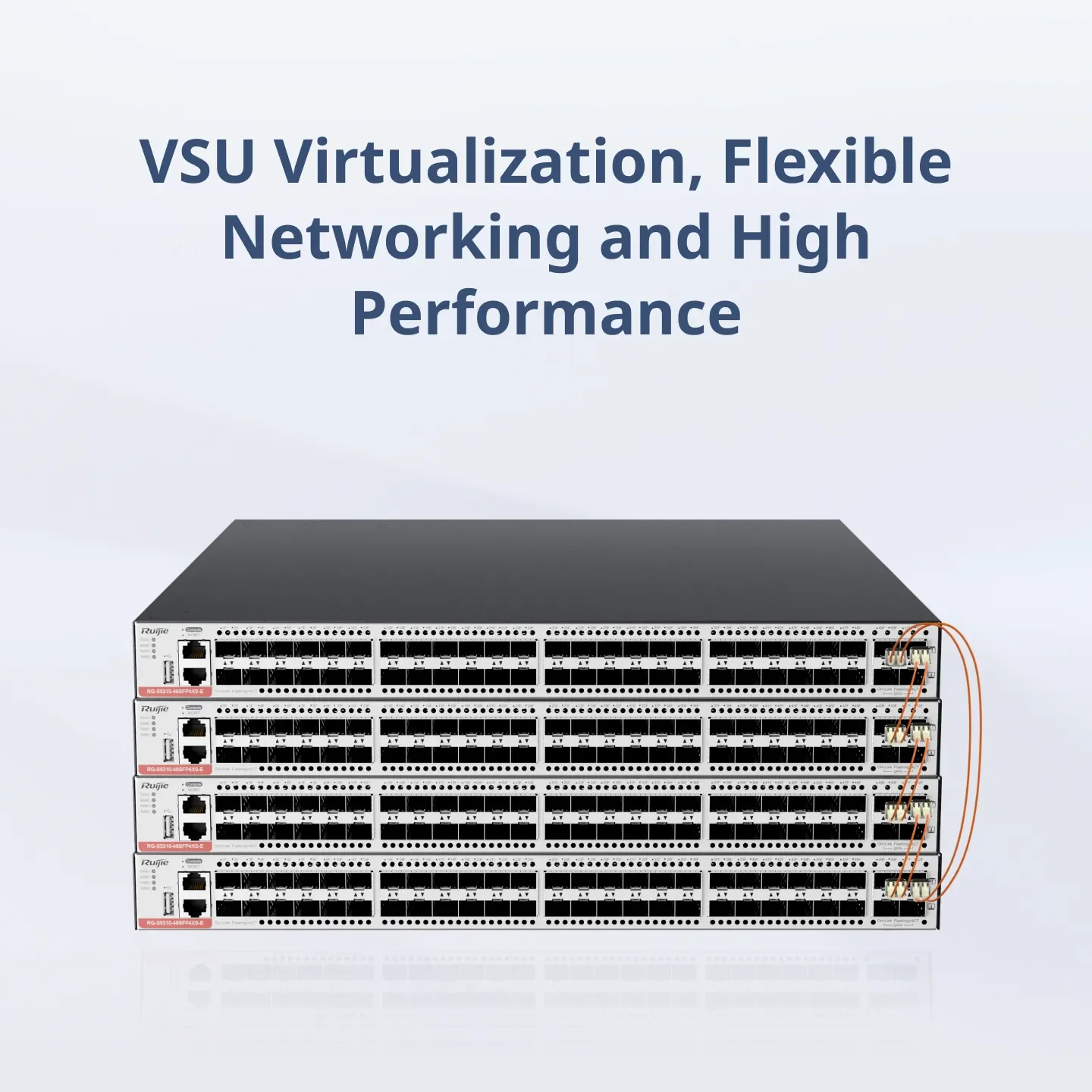 RG-S5310-48SFP4XS-E 48-Port GE Optical Layer 3 Managed Access Switch with 48 1GE SPF ports