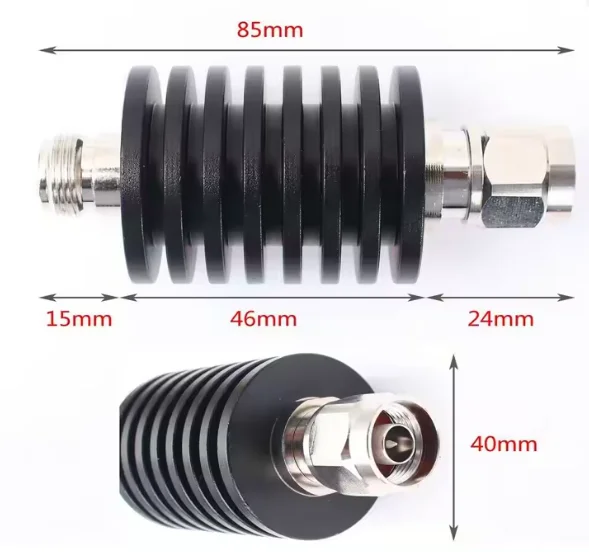 25W N-JK N Female to Male Rf Attenuator Fixed Attenuator DC-3GHZ/4GHZ 50ohm 1dB 2dB 3dB 10dB 20dB 30dB 40dB for Lab-boxintelecom