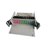 MPO Optical Fiber Patch Panel 4G/WiFi/GSM/GPRS Rack Mount Metal Cold Roll Steel Sliding 28
