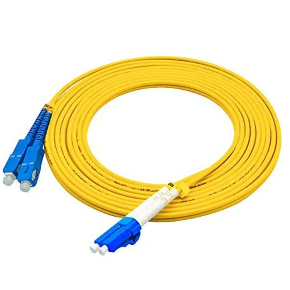 Ftth Drop Cable Cord 1Meter 3ft LC to SC Duplex 9/125 Single-Mode Fiber Optic Cable Jumper Optical Patch Cord LC-SC-boxintelecom